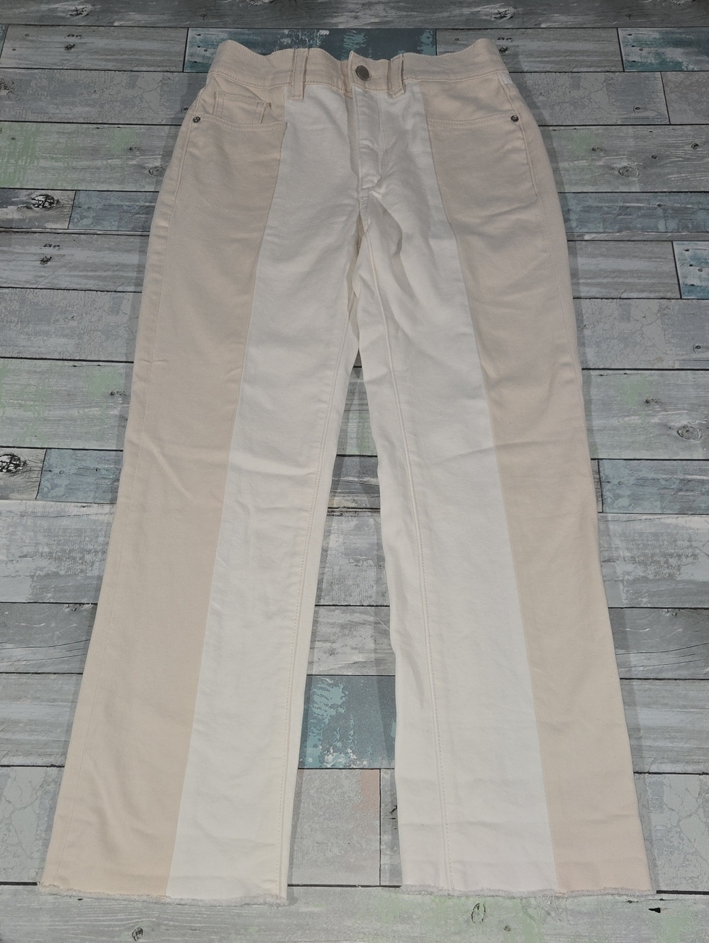 DL1961 Patti Straight High Rise Vintage Ankle Blocked Jeans Size 25